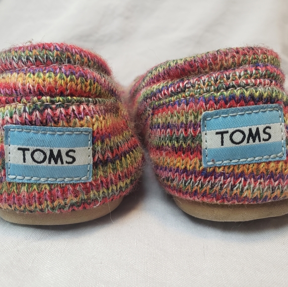 TOMS Knit Alpargata Shoes w Faux Fur Lining -Used - Picture 3 of 6